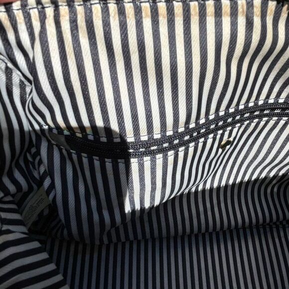 Kate Spade Jackson Street Leather Satchel Crossbody Bag Gray Adjustable Strap - Picture 11 of 16